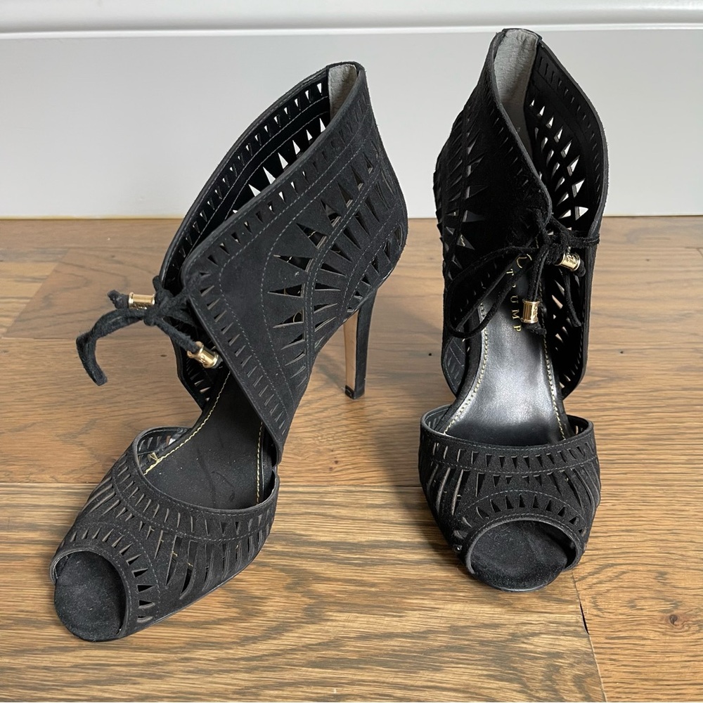 Ivanka Trump Delfino Suede Heel Sandal